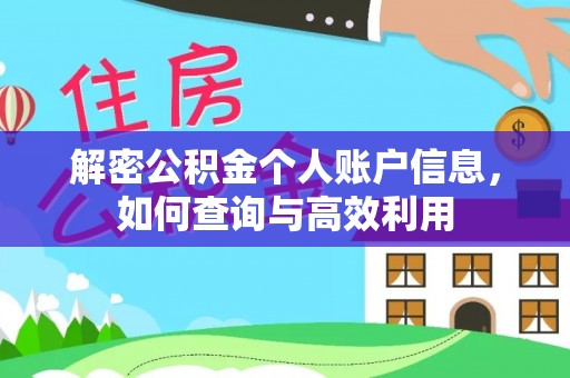 西乡解密公积金个人账户信息，如何查询与高效利用