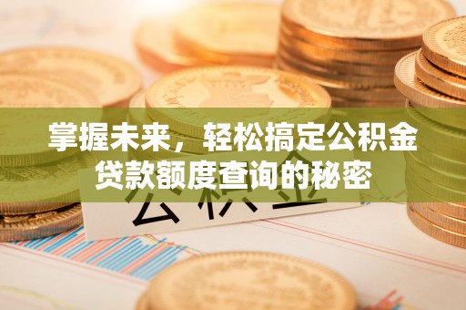 西乡掌握未来，轻松搞定公积金贷款额度查询的秘密