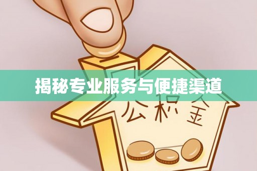西乡揭秘专业服务与便捷渠道