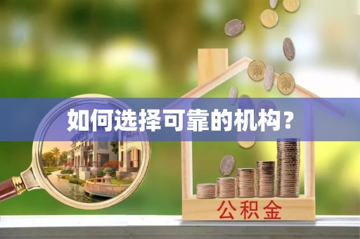 西乡如何选择可靠的机构？