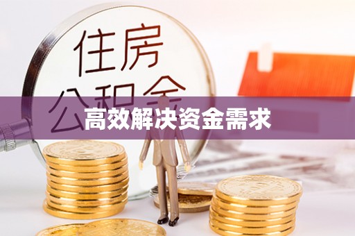 西乡高效解决资金需求