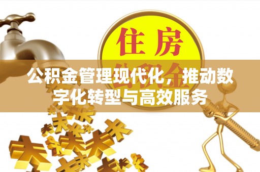西乡公积金管理现代化，推动数字化转型与高效服务